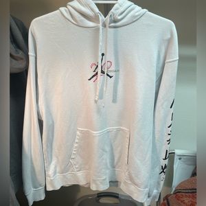 Nike Air Jordan SweatShirt Hoodie Mens Medium White AMAZING CONDITION
